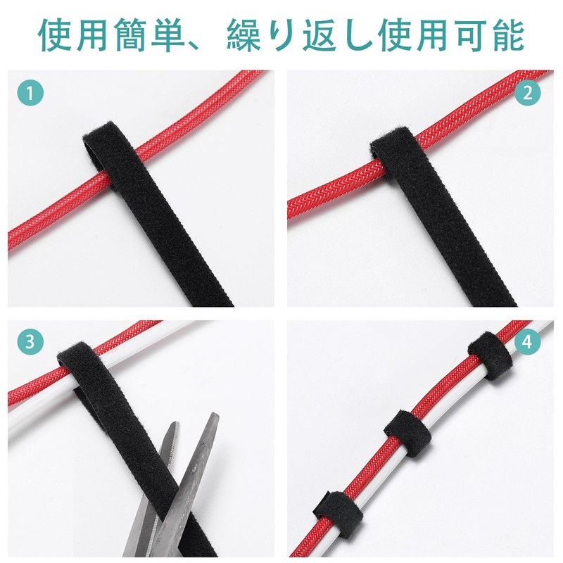 Cable Ties, 3.9 x 32.8 ft (10 mm x 10