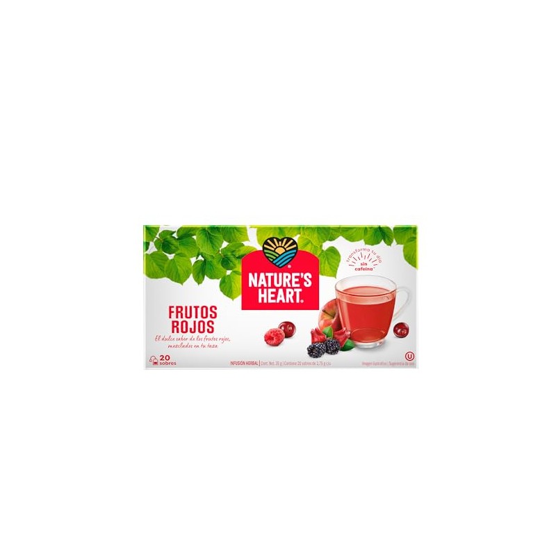 Nature Heart Frutos Rojo Caja Sobres Gramos