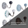 Knober Ceramic Hooks, Wall Hooks, Coat Hooks, Ceramic Ball, Diameter