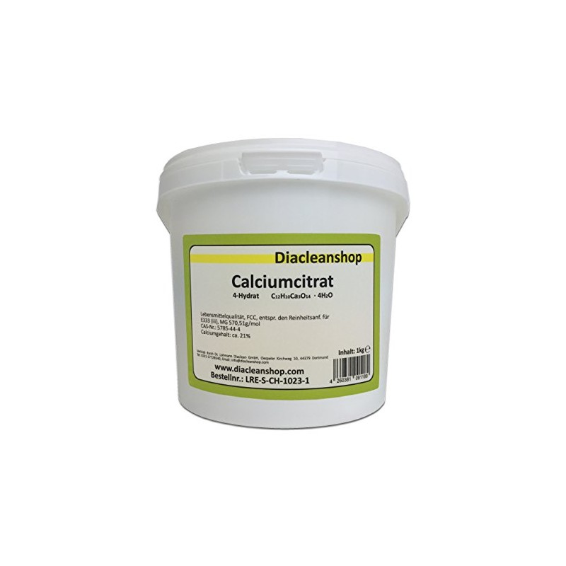 Calcium Citrate Powder 1kg – Calcium 21% – food grade
