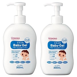 Mill Fuwa Baby Gel Lotion, Pump Type, 10.1 fl oz (300 ml) x 2