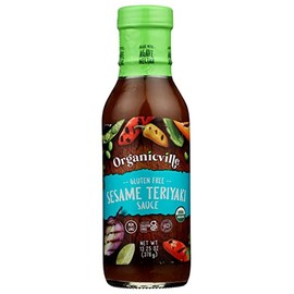 Organicville Sesame Teriyaki Sauce, Gluten Free, Non-GMO, 13.25 Oz (Pack of 6)