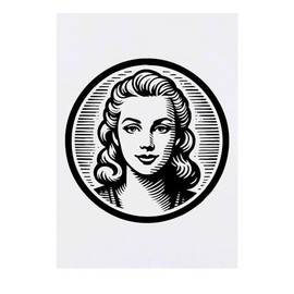 'Pretty Girl Face' Temporary Tattoo - Water Resistant, Skin-Safe, Non-Toxic Transfer (TO00070395)