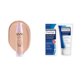 NYX PROFESSIONAL MAKEUP Bare With Me Concealer Serum Light & PanOxyl 10% Benzoyl Peroxide 5.5oz Acne Foaming Face Wash