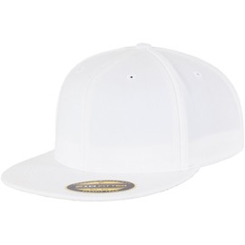 Flexfit Mens Premium 210 Fitted Cap, White, L-XL UK