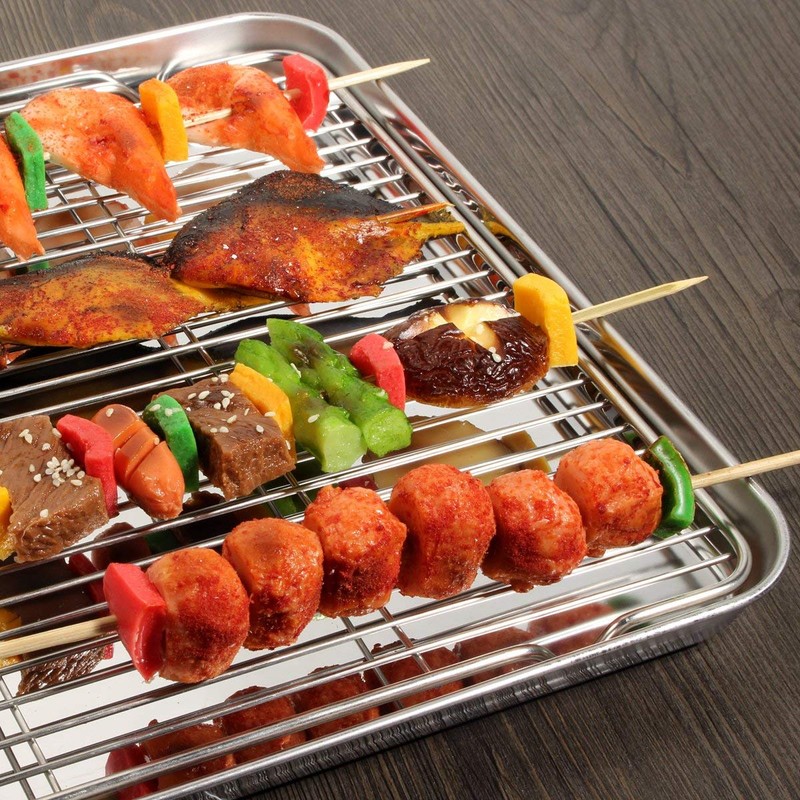 Wildone Baking Sheet with Rack Set [2 Sheets + 2