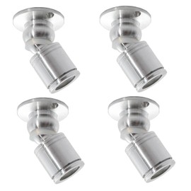 yeerockal 4 Mini Surface-Mounted Spotlights Swivel Ceiling Spotlight LED Base Diameter 20 mm Small Ceiling Spotlight Warm White with Transformer