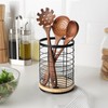 IGITANGAZA Utensil Holder for Kitchen Rotating Utensil Crock for Countertop,