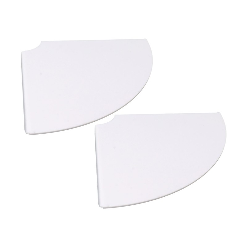 2pcs Wall Mount Floating Corner Shelves Quarter Round Hanging Corner