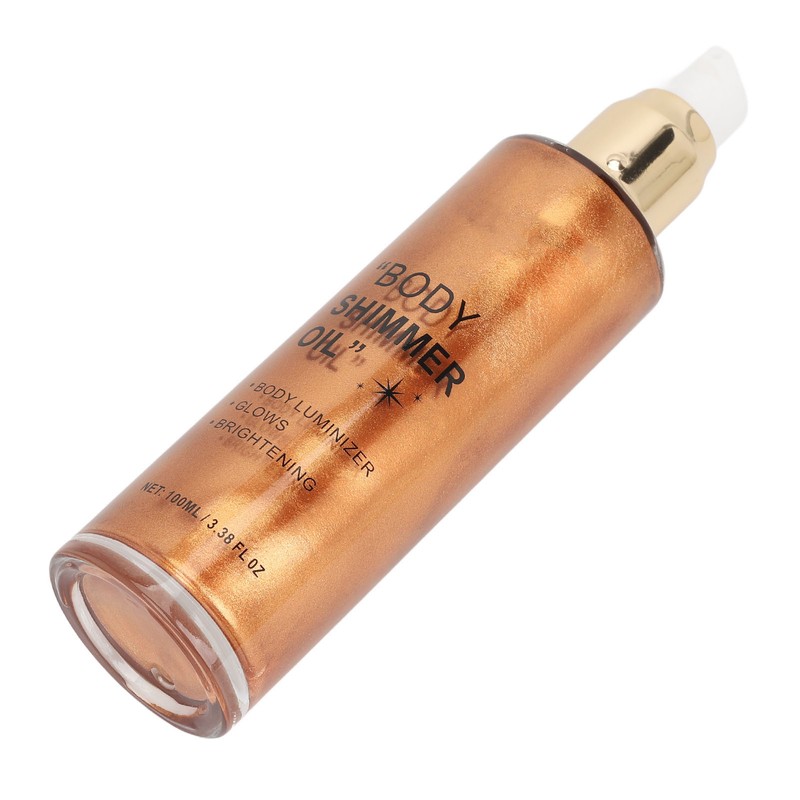 100ml Body Highlighter Oil Long Lasting Face Glitter Illuminator Shimmering