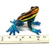 ZOOCRAFT Glass Frog Figurine Poison Dart Animals Hand Blown Painted