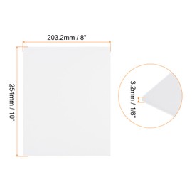 Rebower Foam Board 8x10 Inch, White Foam Board 1/8 Inch Thick Foam Poster Board, [for Presentation Projects, Art Crafts, Poster Making], 10 PCS