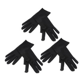 Artibetter 3 Pairs Outdoor BBQ Gloves Cotton Gloves Heat Resistant Oven Gloves Hand Glove Hand Moisturizing Gloves Dry Hands Hairdressing Protection Glove Stretchy Gloves Work Spa