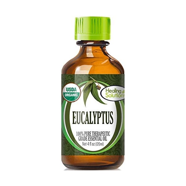 Organic Eucalyptus Essential Oil (100% Pure - USDA Certified Organic) Best Therapeutic Grade Essential Oil - 120ml