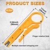 Pndeyo 10pcs Mini Wire Stripper with Secure Finger Loop, Small