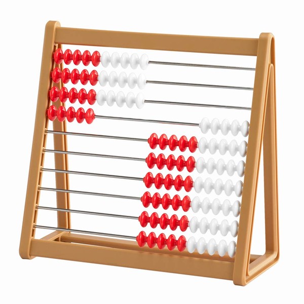 Edx Education Abacus - In Home Learning Manipulative for Early Math - 10 Row Counting Frame - Teach Counting, Addition and Subtraction