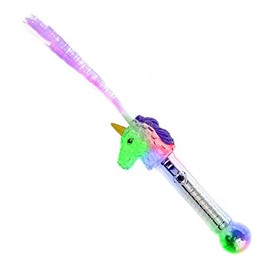 The Glowhouse Unicorn Fibre Optic Wand Multi Colour Flashing Unicorn Toy