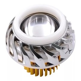 Yuqing Lupa Led Faro Ojo De Angel Y Demonio Motos Auto Tipo Turbina