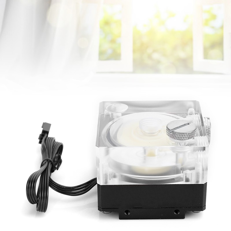 Water Cooling Pump Acrylic Aluminum Computer Accessory Heat Sink Mute