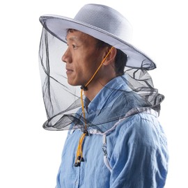 Beekeeper Hat, ZffXH Beekeeping Mesh Wide Brimmed Hat Beekeeper Protective Gear Cap Men Mosquito Head Net Netting Hats Bee Keeper Veil Hood Fishing Hat For Outdoor Hiking Gardening Farm
