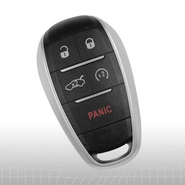 USAKeys Keyless Entry Replacement for 2017/2018/2019/2020 Alfa Romeo Giulia Stelvio with FCC ID: KR5ALFA434 (Part # 6EP44LXHAA, 6WN70LXHAA) 433mhz Chip:4A Emergency Key NOT Included (Single)