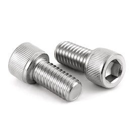 #6-32 x 3/8" Socket Head Cap Screws Bolts, Stainless Steel 18-8 (304), Bright Finish, Allen Socket Drive, 100 PCS
