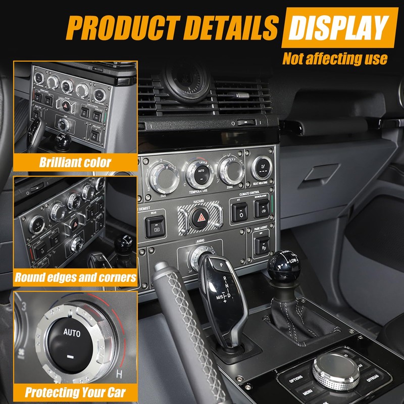 Bekantogy Car Air Conditioner Switch Button Knob Cover Compatible with