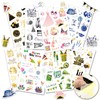 DPKOW 24 Sheet New Year DIY Stickers Happy New Year