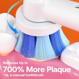 Bitvae Bitvae R2 Rotating Electric Toothbrush for Adults with 8 Brush Heads, 5 Modes Rechargeable Power Toothbrush with Pressure Sensor, Pink