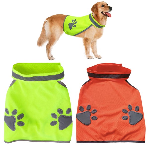HDGSAFD Pack of 2 Reflective Dog Clothes, Pet Travel Safety
