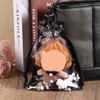 Tinoaly Clear Doll Display Bag, Portable Protective Case with Pom