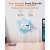 2 Prong Power Strip, OKLEEIC 2 Prong to 3 Prong