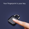 Fingerprint Padlock Waterproof Safety Electronic Lock for Door Suitcase Gym