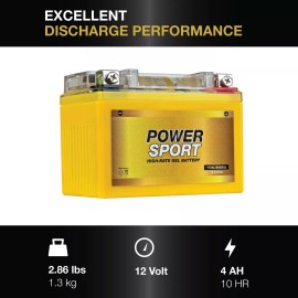 ExpertPower YTX4L-BS 12V 4Ah SLA Gel Power Sport Battery
