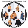 SMASYS Safety High Visibility Oxford 6 in 1 Reflective Jacket