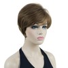 Lydell 8" Short Straight Women Wigs Heat Resistant Synthetic Hair