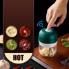 Electric Garlic Chopper Cordless Efficient Portable 250ml Capacity Labor Saving