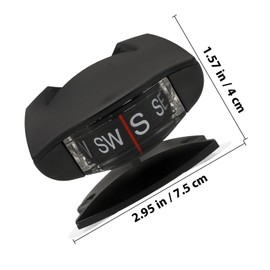 TINEASUR Auto Compass for Car Dashboard with Adjustable Inclinometer and Suction Mount, Car Navigation Compass Ball Suitable for Vehicle and Outdoor Use