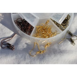 Iron Earring French Earring Hook Finding 6 Color 18x0.8mm/120pc