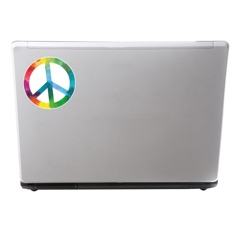 2 x 10cm Peace Vinyl Sticker Symbol Camper Van Badge