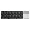 Round Key Bluetooth Foldable Keyboard with Touchpad Universal 140mAh Wireless