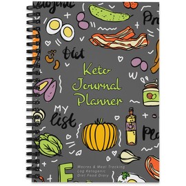 Keto Journal Planner: Macros & Meal Tracking Log Ketogenic Diet Food Diary