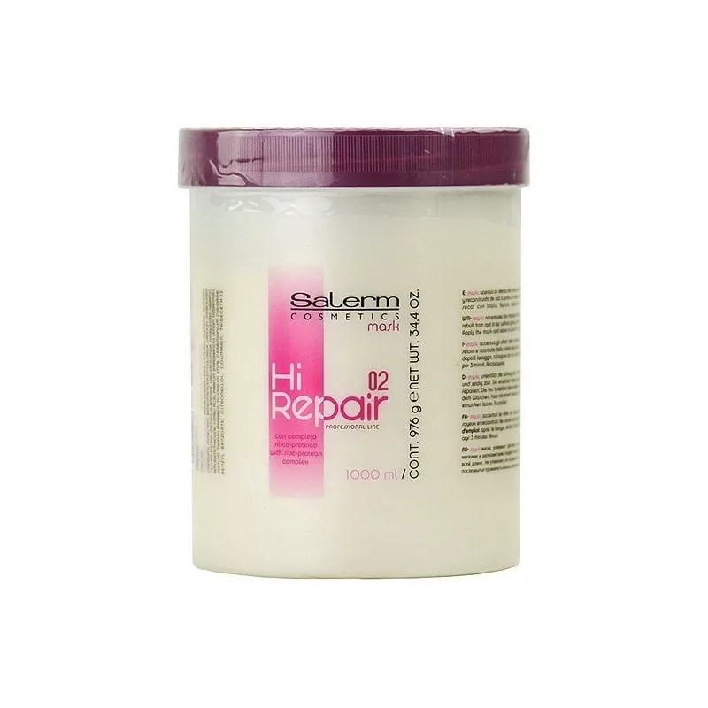 Salerm Hi Repair Shampoo + Mask 1lt Reparación Inmediata