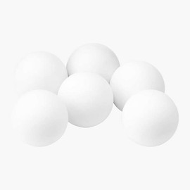 The Home Fusion Company 6 Pack Spare Ping Pong Table Tennis Balls Great Beginners/Practice Balls 40mm