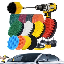 Cepillos para limpiar automóviles, kit de cepillos para detalles de automóviles,Cepillo para detalles Interior Exterior cepillo para ruedas Kit de... 