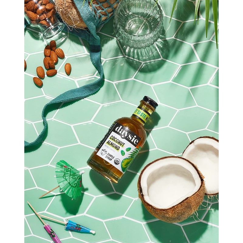 Daysie Coconut Almond (3-Pack) Certified Organic Syrup, 200ml