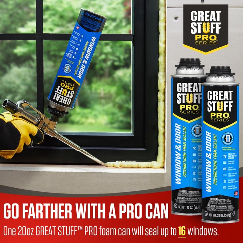 GREAT STUFF PRO Gaps & Cracks 24oz, Window & Door
