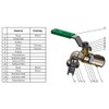 Resistant Handy Brass Garden Hose Tap 3/4" BSP Ball Valve