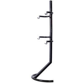FRITHJILL Vertical 2-Bike Storage Rack - Heavy-Duty Wall-Mounted Indoor Bicycle Stand with Adjustable Arms for Garage Organization, 200 Lb Capacity, Black