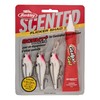Berkley Scented Flicker Shad Pro 3 Pack Fishing Lure, Pearl